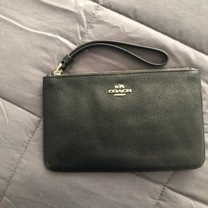 Coach Crossgrain Leather Wristlet